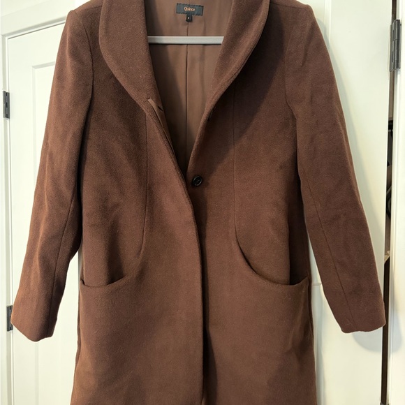☁️ NWT Quince Wool Cashmere Cocoon Coat – Size Small (Sold Out, Chocolate Brown) - Picture 9 of 14